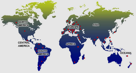 點擊地圖中國家名稱查看各個國家相關信息